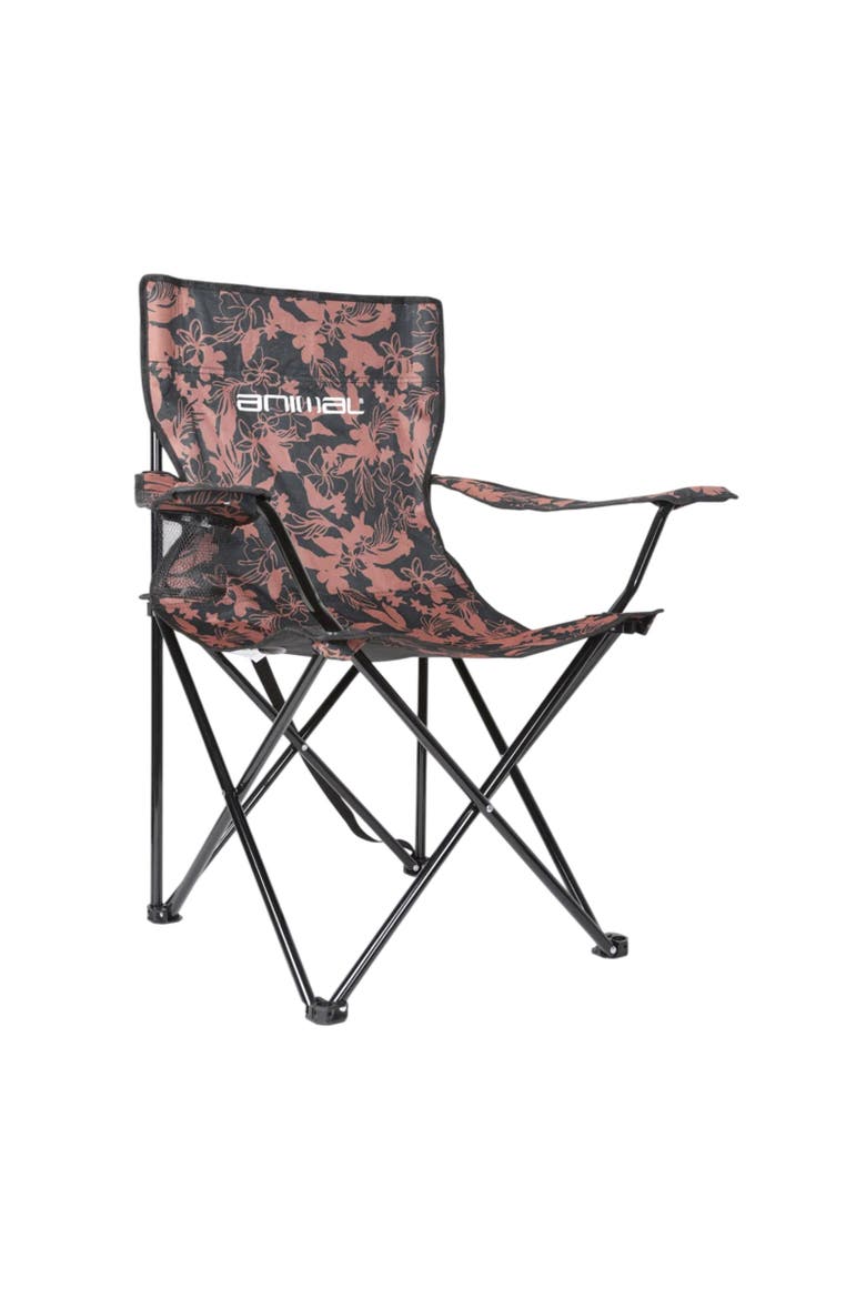 Floral Folding Chair, Main, color, Brown