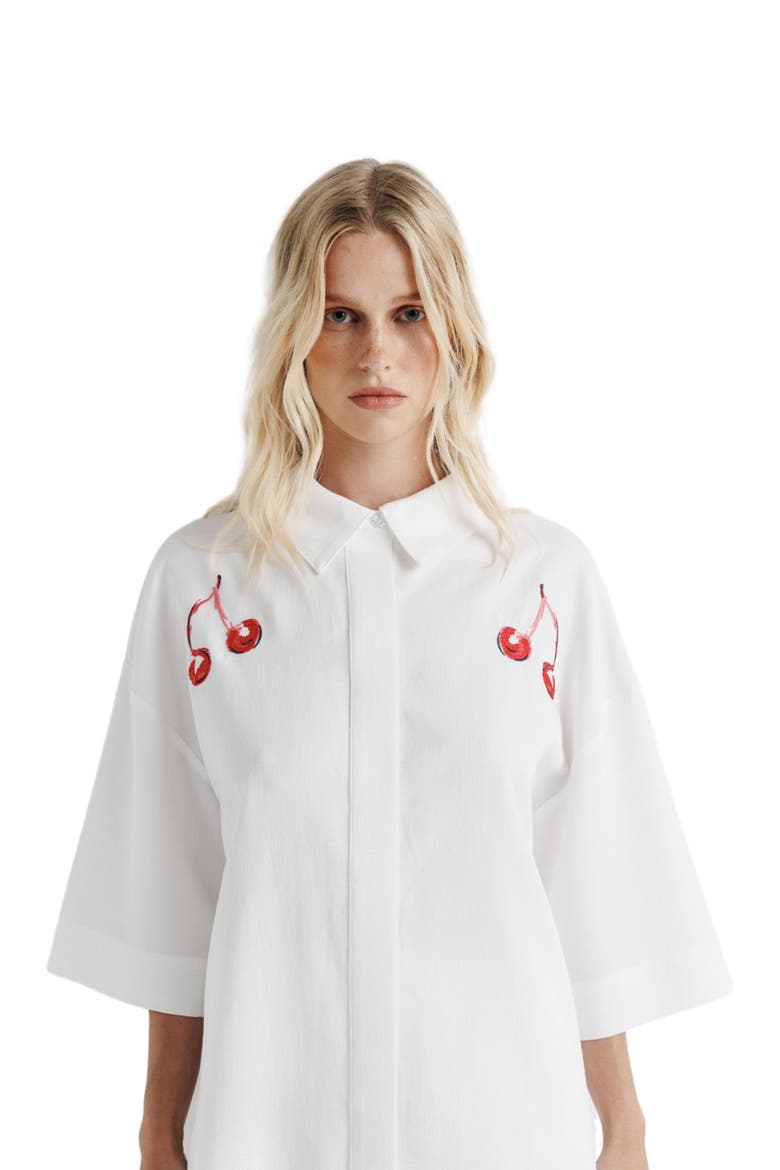 Cherry Shirt, Alternate, color, White