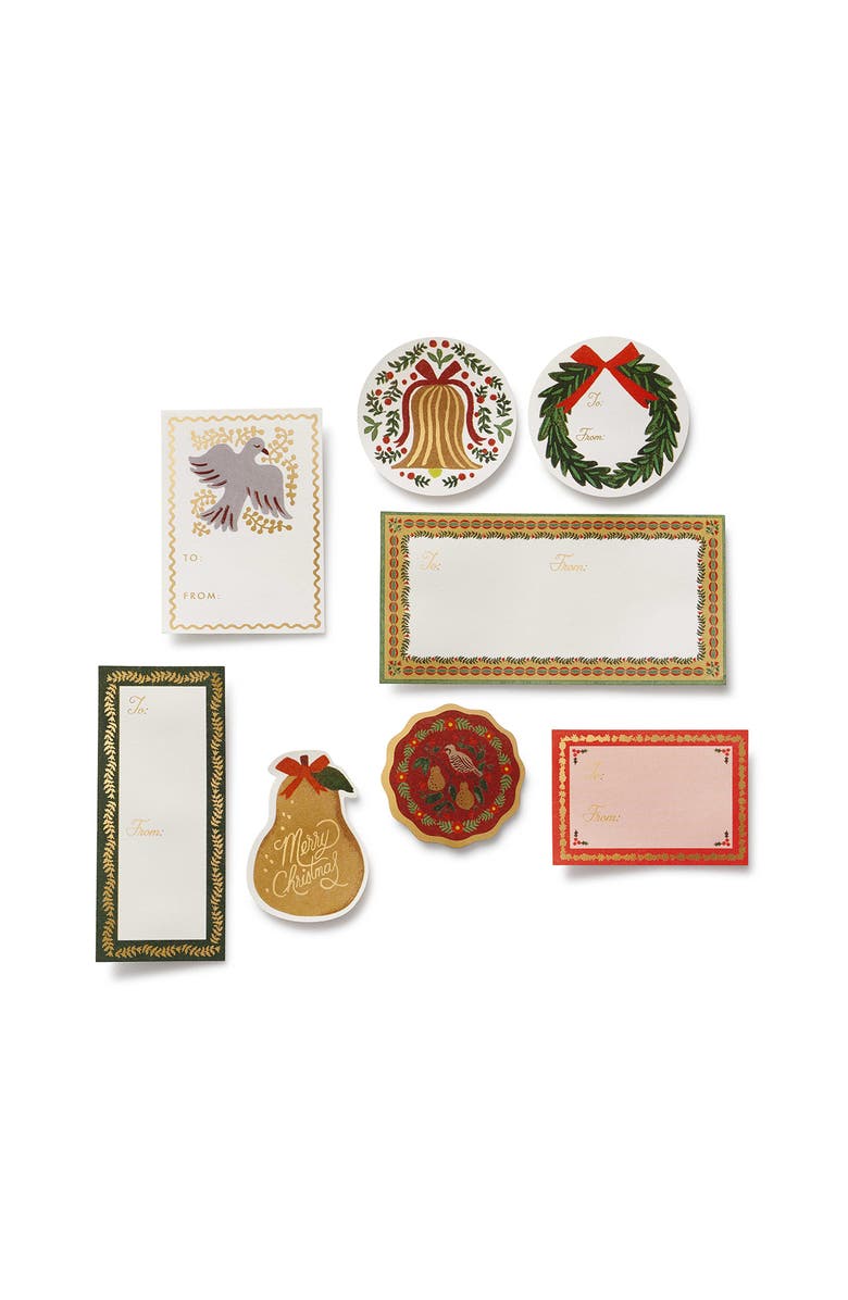 Rifle Paper Co. Christmastide 3-Pack of Gift Tag Label Stickers, Alternate, color, 