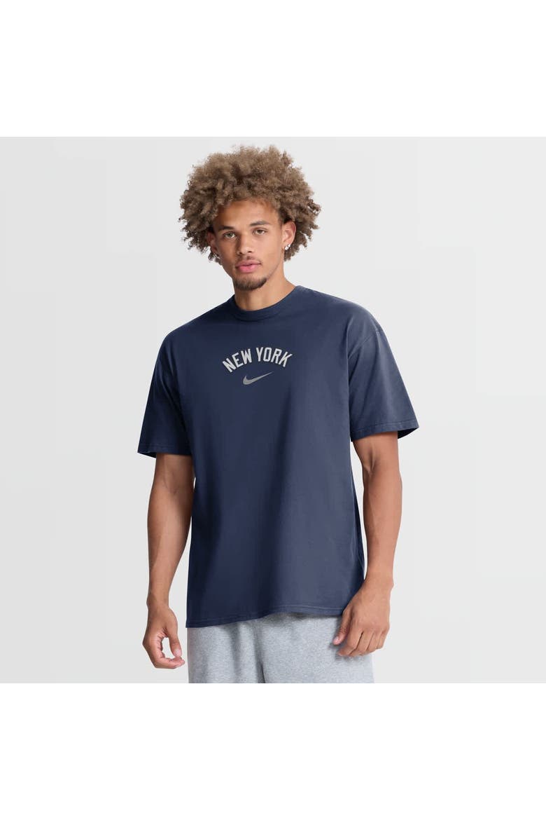 Men's Nike Navy New York Yankees City Name Max90 T-Shirt, Main, color, Navy