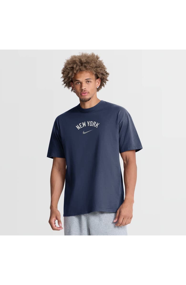 Nike Men's Nike Navy New York Yankees City Name Max90 T-Shirt, Main, color, Navy