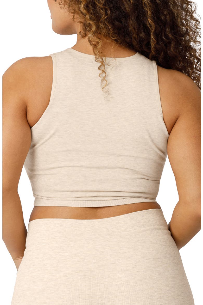 Sublime Maternity & Nursing Longline Bra Top, Alternate, color, OATMEAL HEATHER