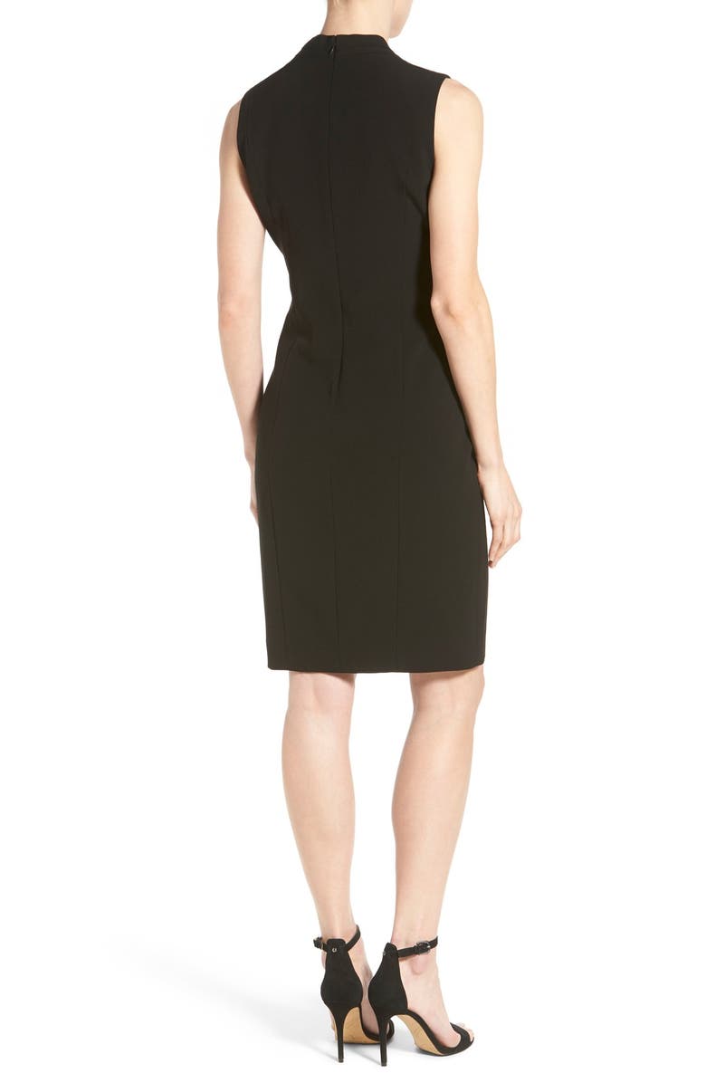 T Tahari 'Tonya' V-Neck Sheath Dress, Alternate, color, 