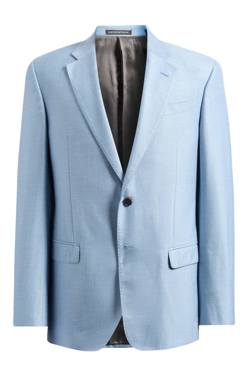 Emporio Armani Pale Blue Slub Sport Coat