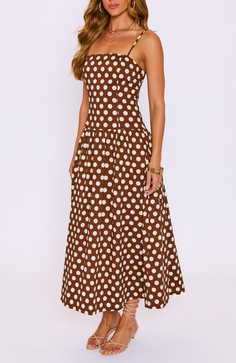 VICI Collection Pretty Woman Dropwaist Sleeveless Maxi Dress, Alternate, color,