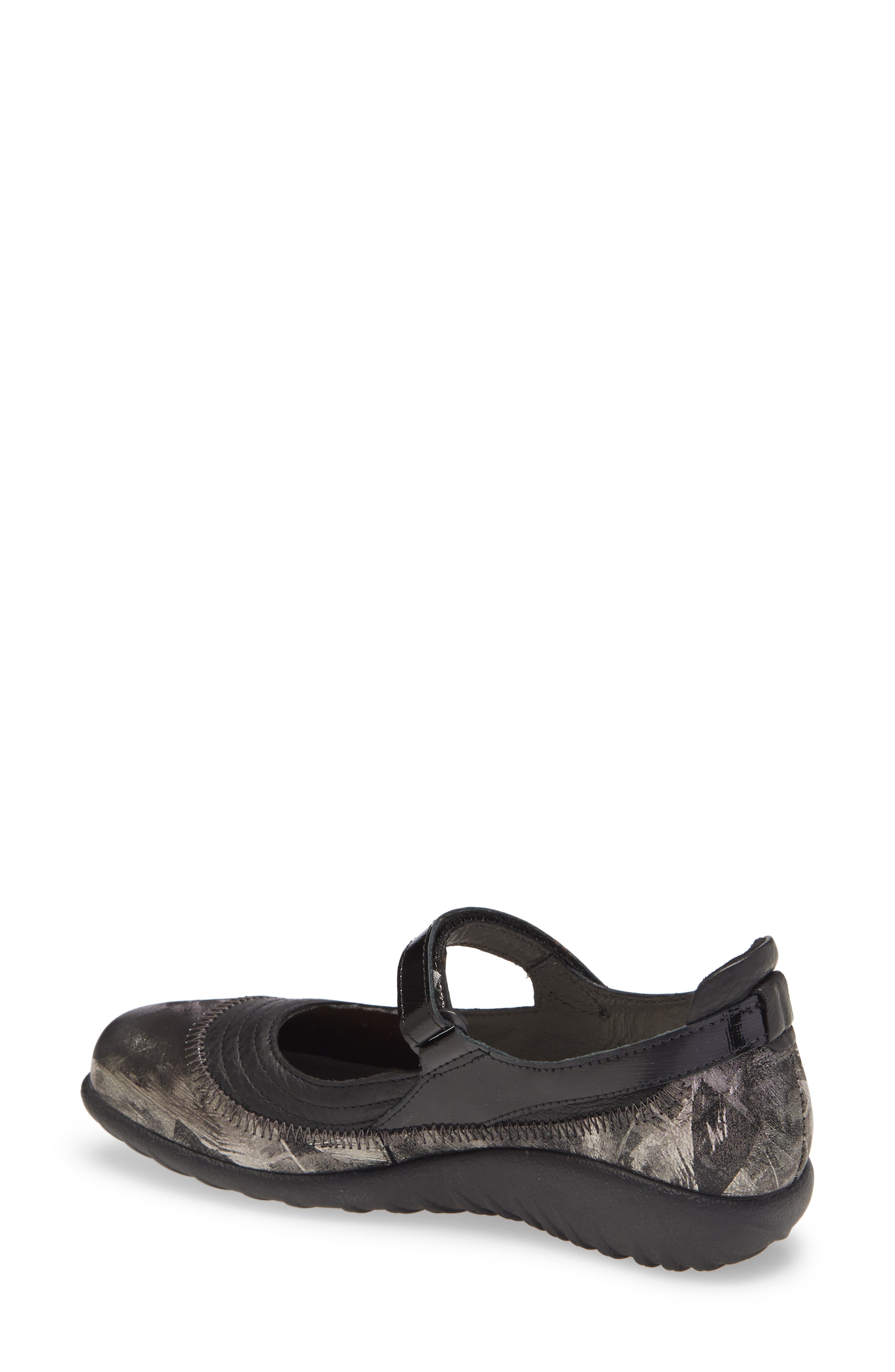 Naot Kire Mary Jane Flat, Alternate, color, Soft Black/ Metallic Onyx