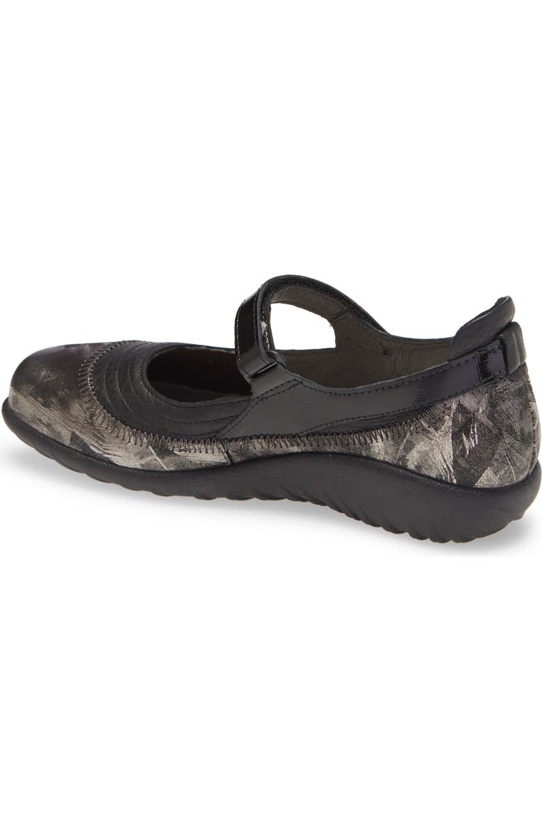 Naot Kire Mary Jane Flat, Alternate, color, Soft Black/ Metallic Onyx