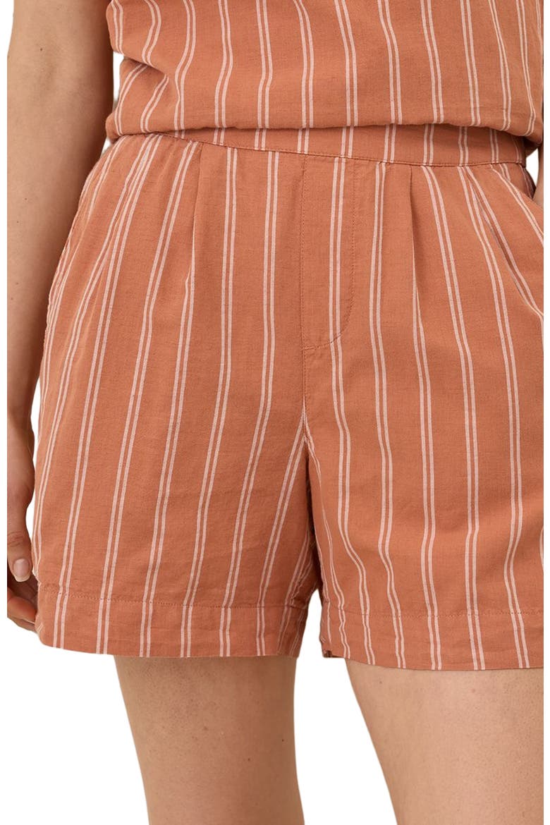 Canopy Linen High-Waisted Short Made with Organic Cotton, Alternate, color, Hermosa Stripe