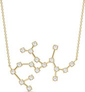 HauteCarat Sagittarius Constellation Lab Created Diamond Necklace