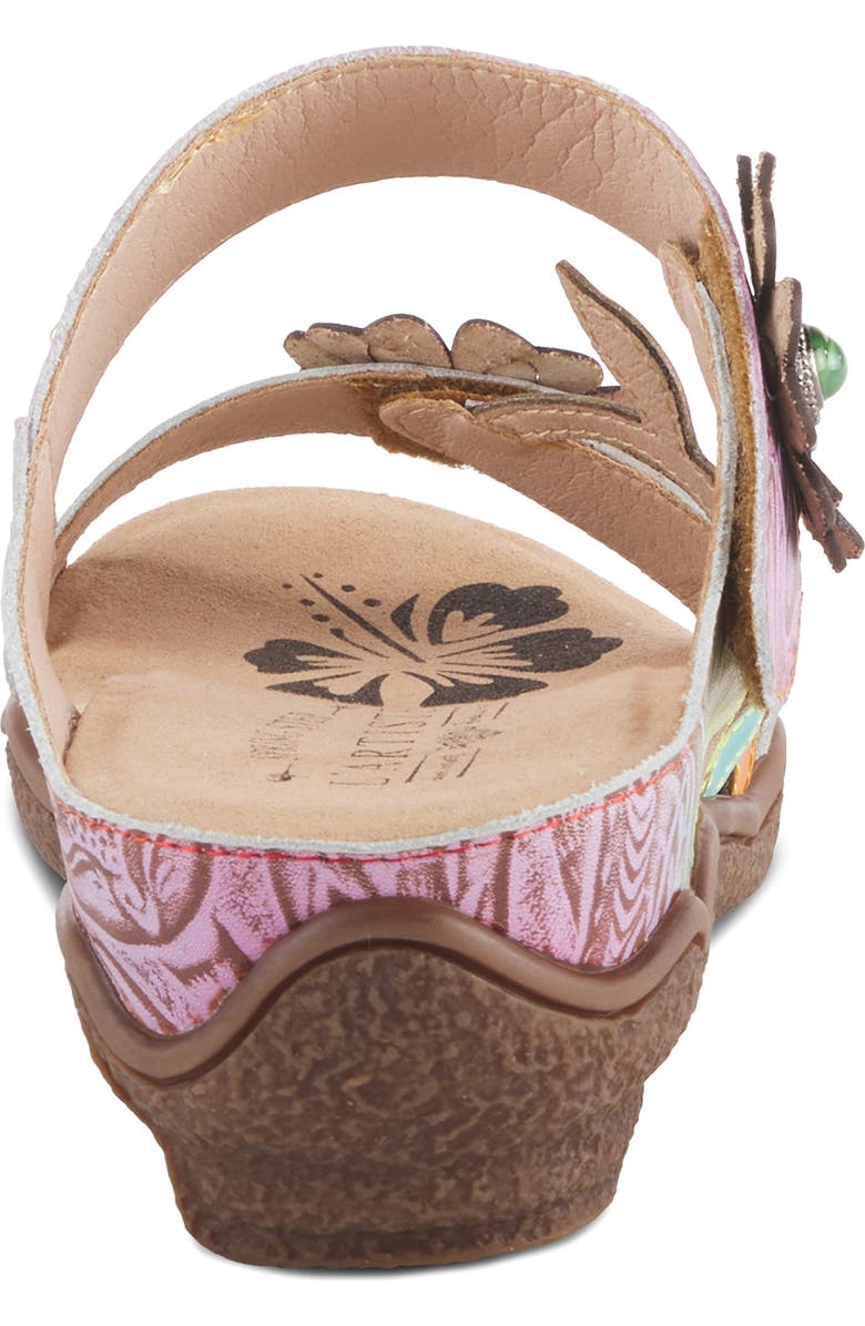 L'Artiste by Spring Step Aymee Wedge Sandal, Alternate, color, Sky Blue Multi