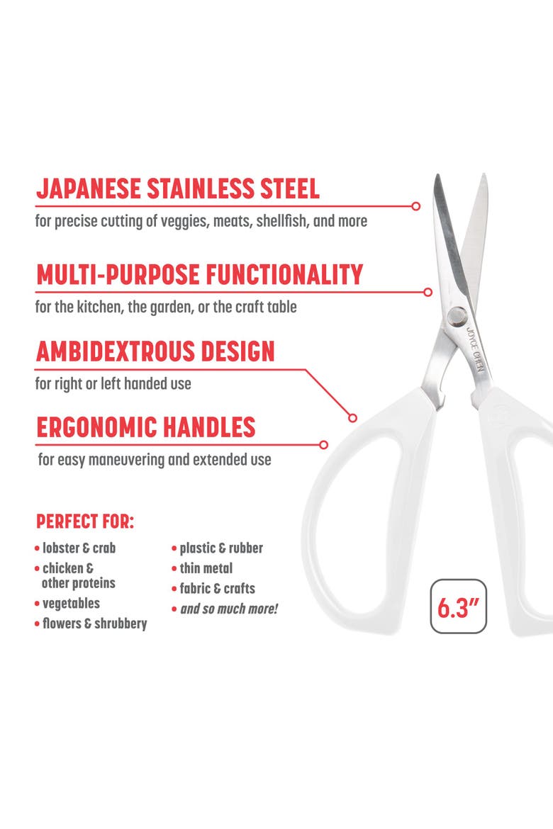 Original Unlimited Kitchen Scissors 2-Pack, Alternate, color, WHITE