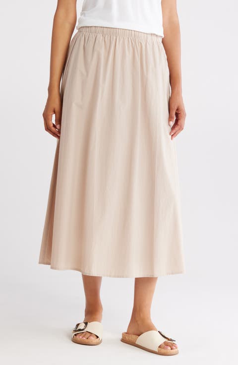 Gathered Organic Cotton Skirt