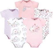 Hudson Baby Cotton Bodysuits 5-Pack