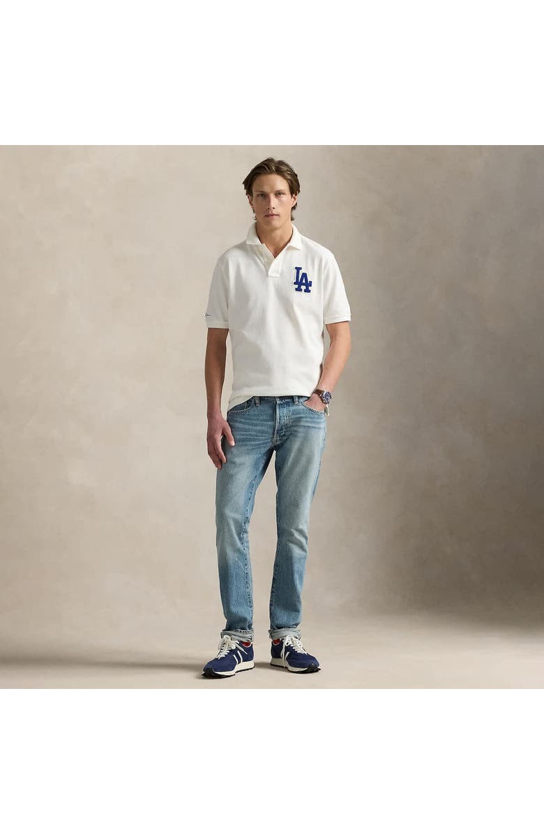 Polo Ralph Lauren White Dodgers  Polo Shirt, Alternate, color, 