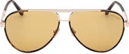 TOM FORD Rupert 63mm Pilot Sunglasses