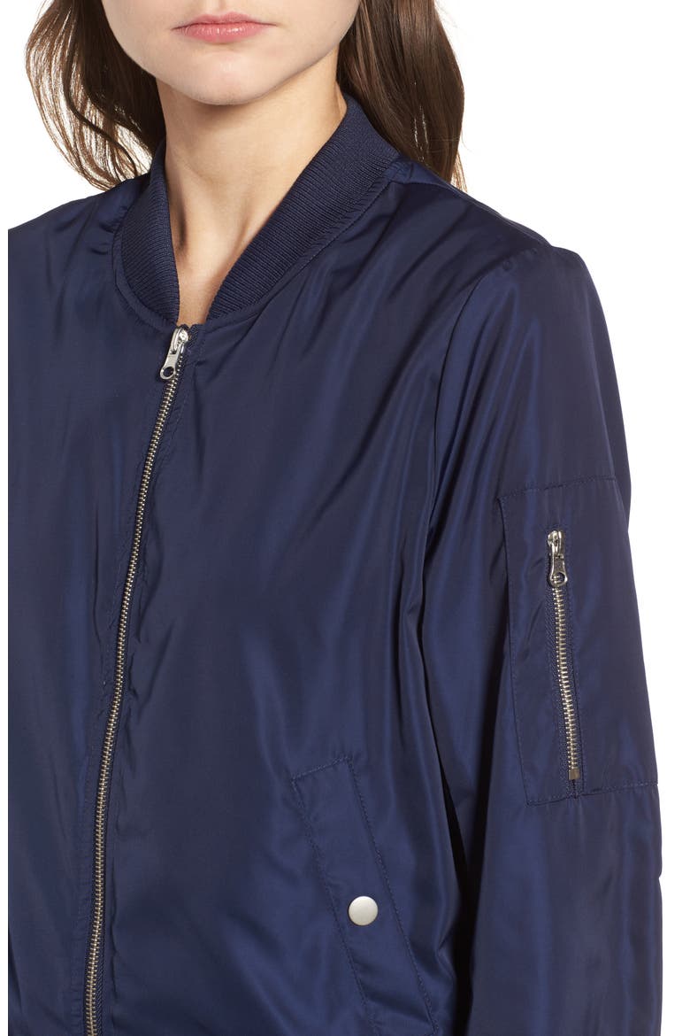 BB Dakota Cayleigh Bomber Jacket, Alternate, color, NAVY
