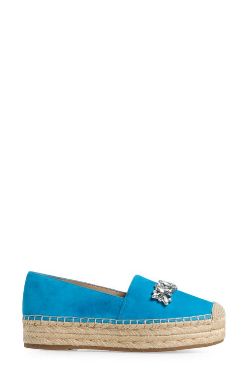 Karl Lagerfeld Paris Mari Platform Espadrille In Luxe Blue