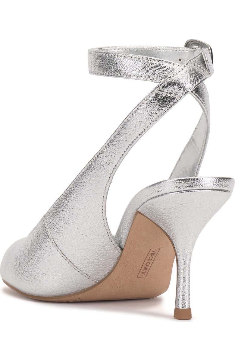 Vince Camuto Pavles Ankle Strap Sandal, Alternate, color, Lux Silver