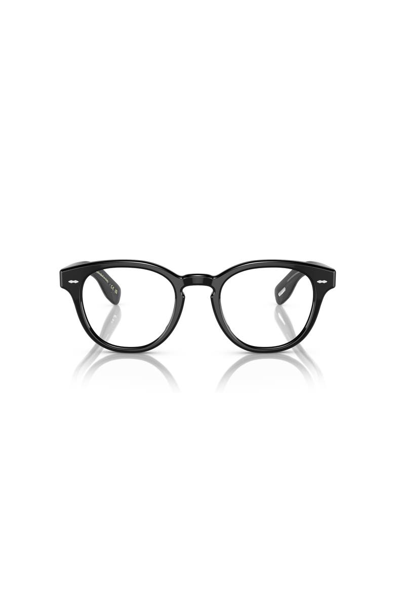 48mm Round optical glasses, Alternate, color, Black