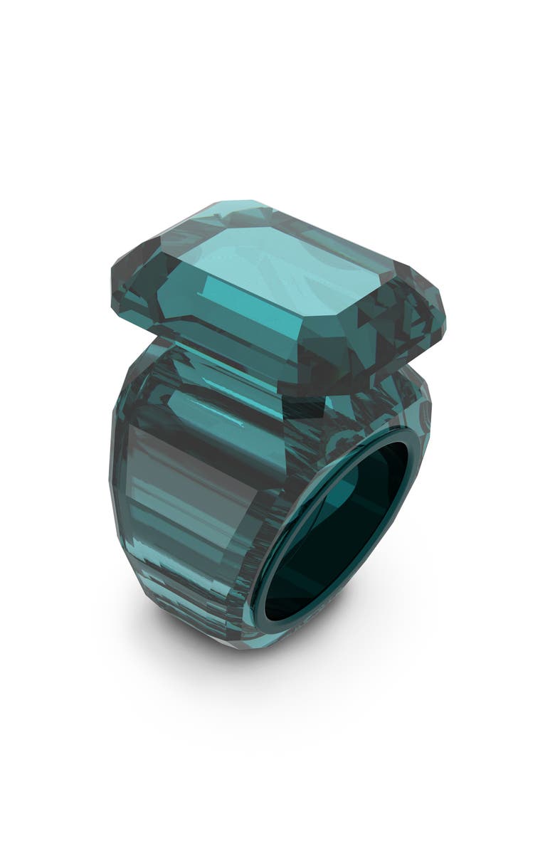Swarovski Lucent Cocktail Ring, Main, color, Emerald Oth