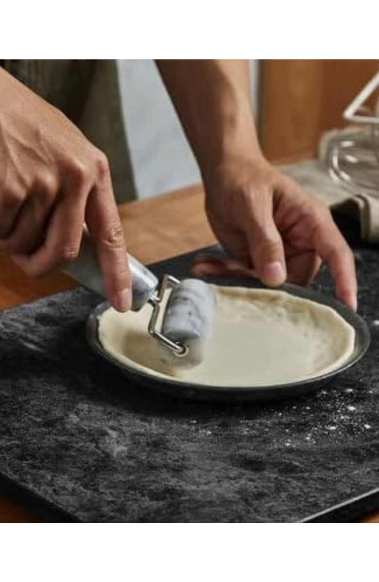 Artifacts Trading Company<sup>™</sup> Artifacts Trading Company Marble Double Pastry Roller, Alternate, color, White Matte