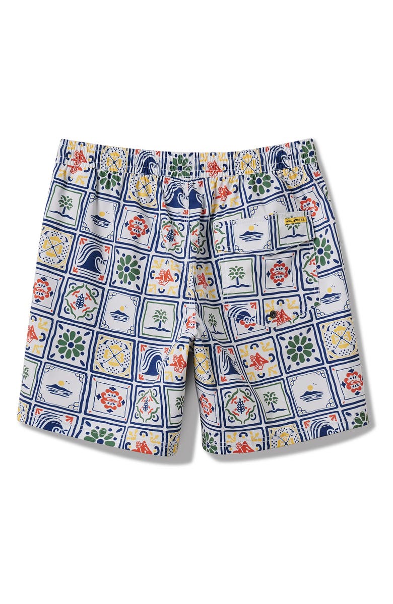 Quiksilver x Pacifico Volley Swim Trunks, Alternate, color, White