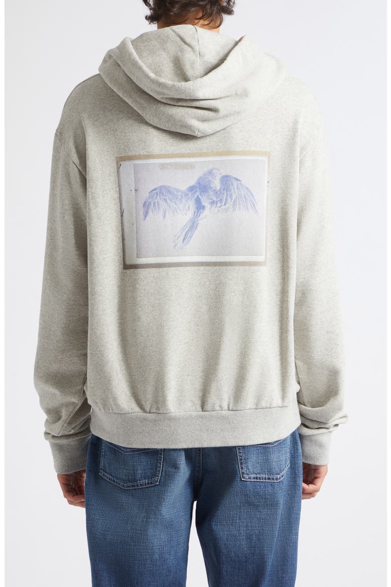Regular Fit Logo Patch Hoodie, Alternate, color, GREY MELANGE