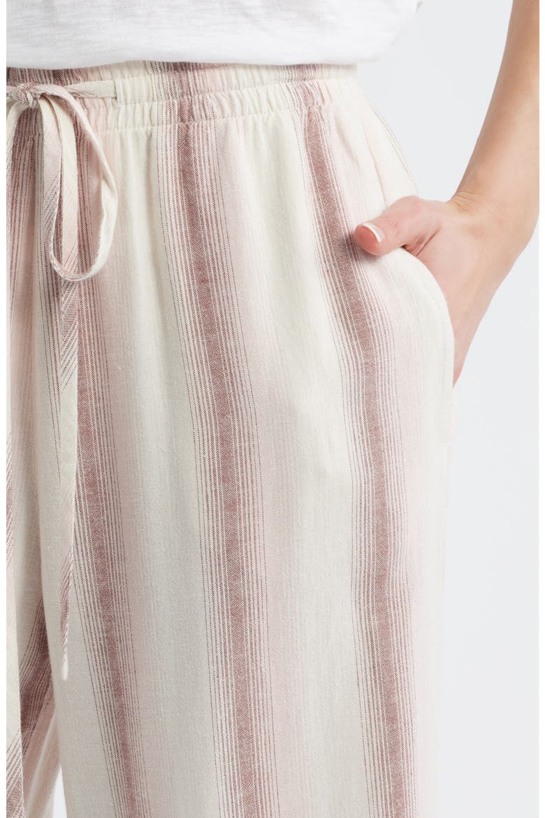 Stripe Drawstring Wide Leg Pants, Alternate, color, PRIMROSE OMBRE STRIPE