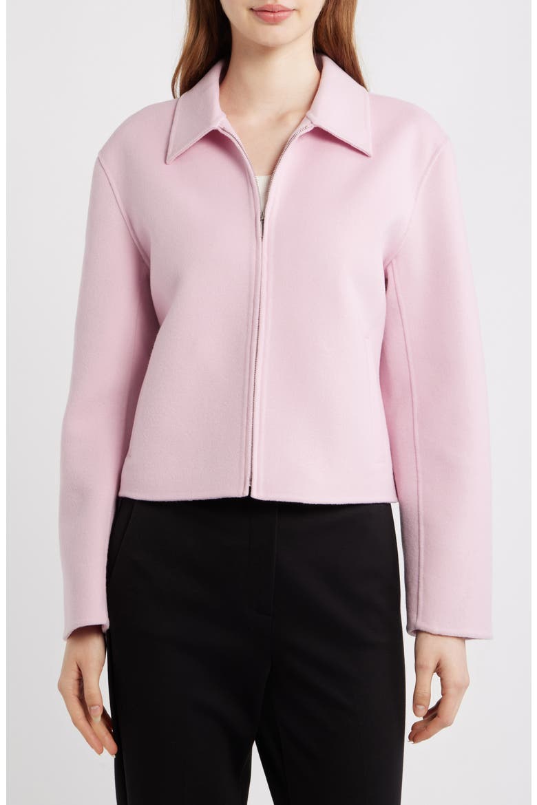 Casual Clean Wool & Cashmere Jacket, Main, color, PINK MAUVE