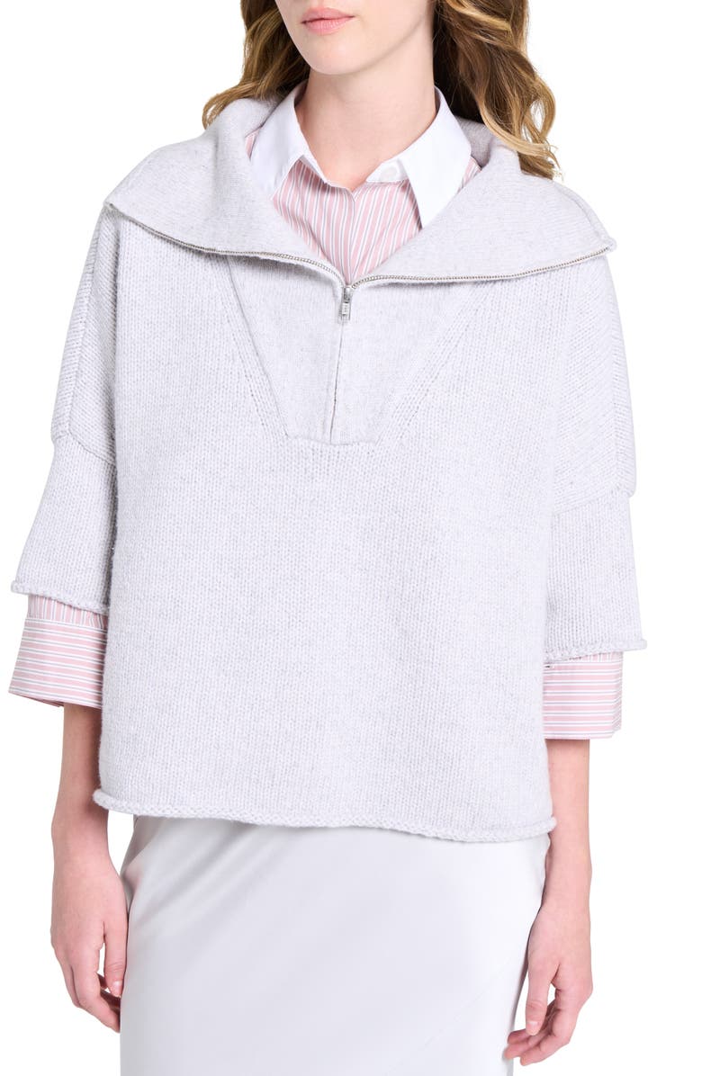 TWP In the Morning Half Zip Cashmere Sweater, Main, color,