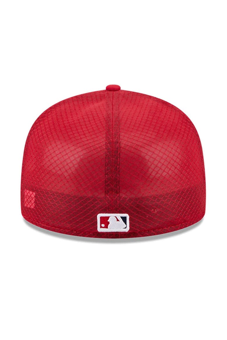 Men's New Era Red Los Angeles Angels 2026 Batting Practice 59FIFTY Fitted Hat, Alternate, color, Red