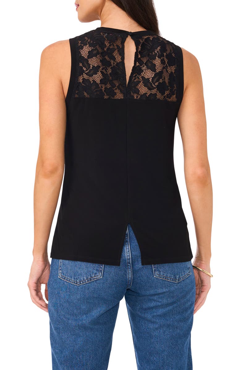 Vince Camuto Floral Lace Tank Top, Alternate, color, 
