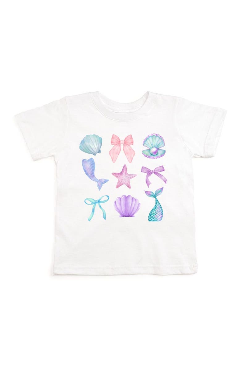 Sweet Wink Mermaid Cutie Short Sleeve T-Shirt, Main, color, White