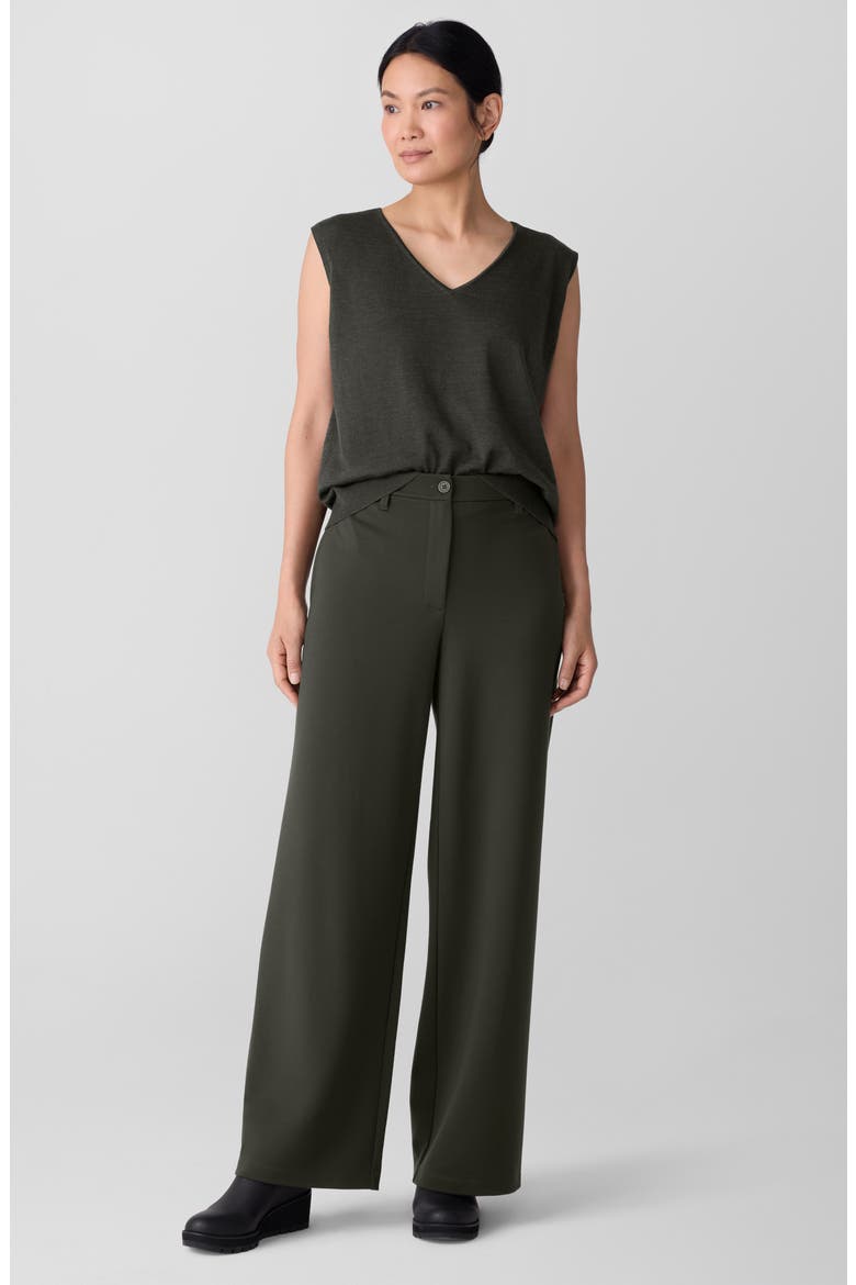 High Waist Wide Leg Pants, Alternate, color, WOODLAND