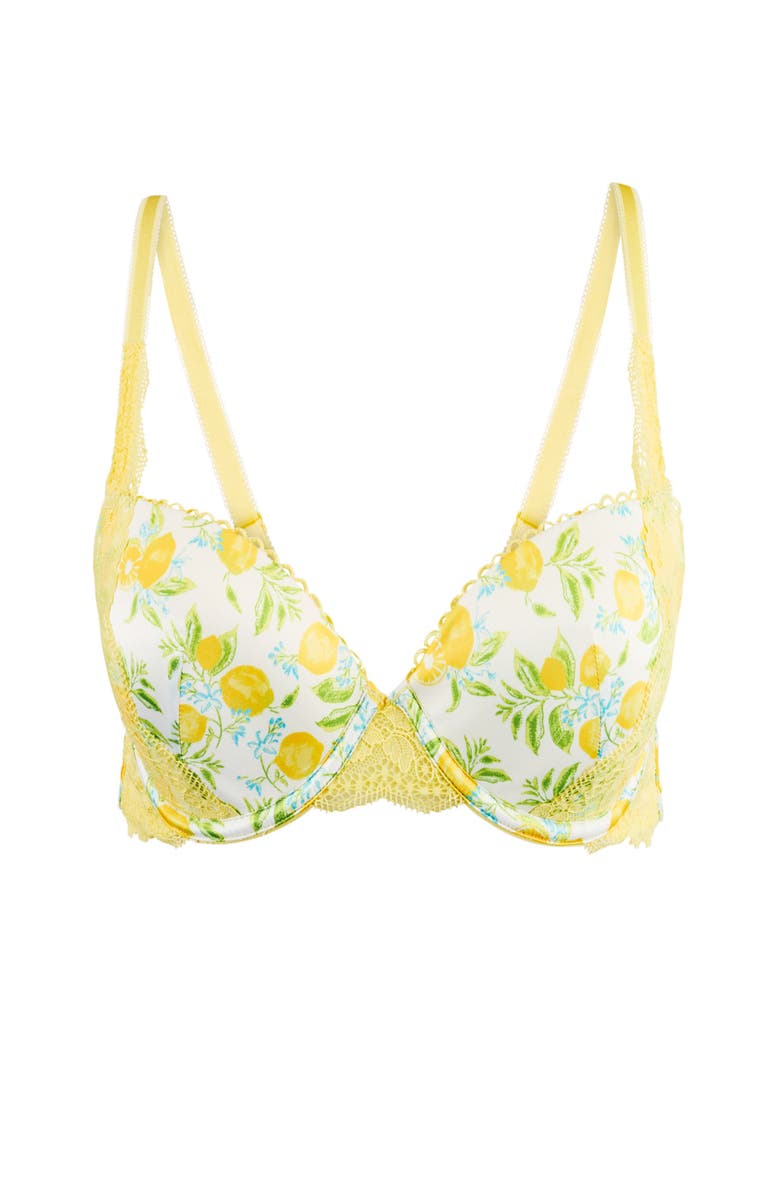 Adore Me Rochelle Push Up Demi Bra, Alternate, color, Novelty White