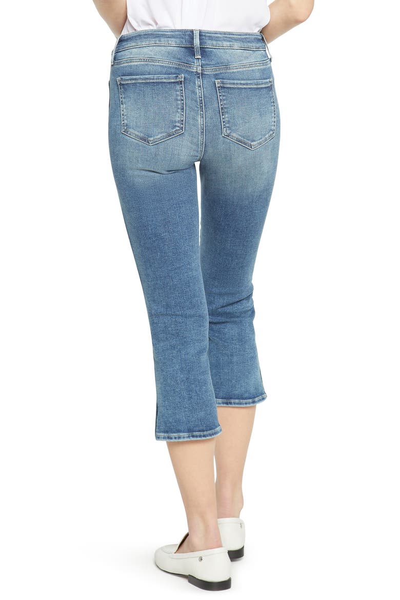 Chloe Side Slit Capri Jeans, Alternate, color, LOIRE