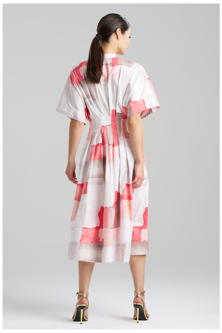 CHIYO Pleat Release Dress, Alternate, color, CORAL