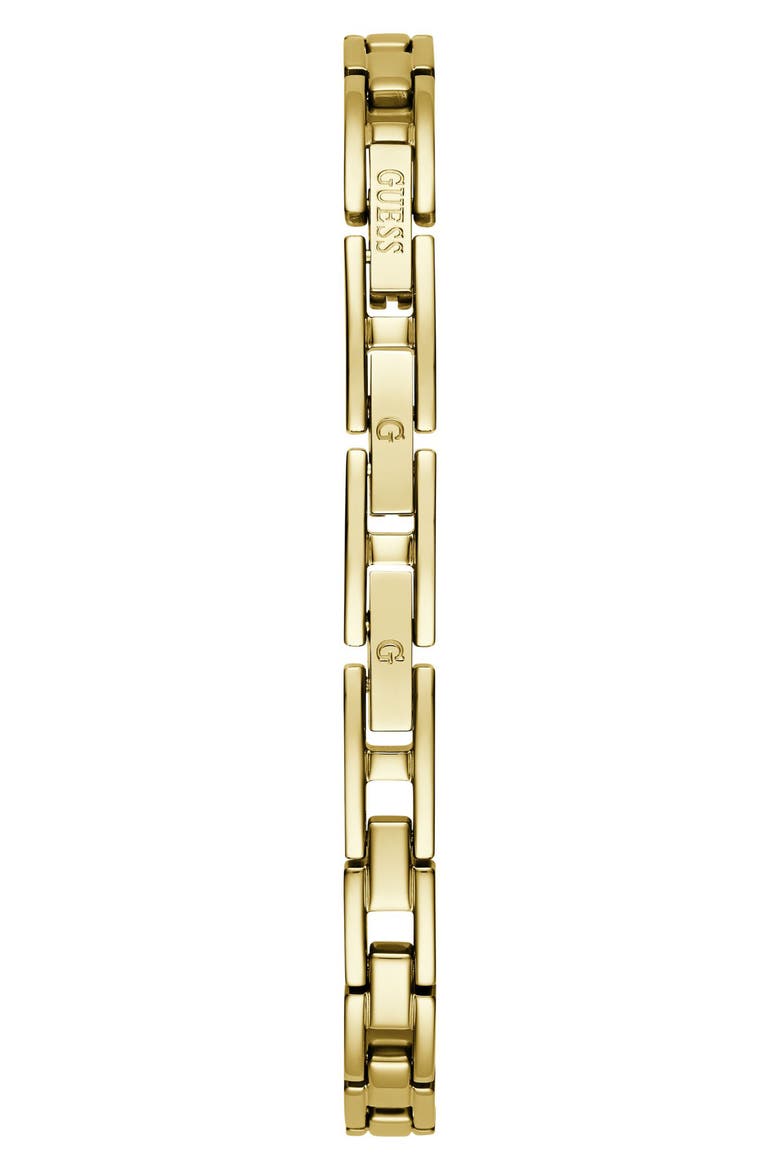 Audrey Pavé Crystal Hexagonal Goldtone Bracelet Watch, 28mm, Alternate, color, GOLD