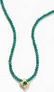 ARGENTO VIVO 18k Gold Plated Beaded Clover Pendant Necklace