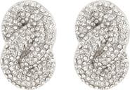 Adornia Crystal Knot Drop Earrings