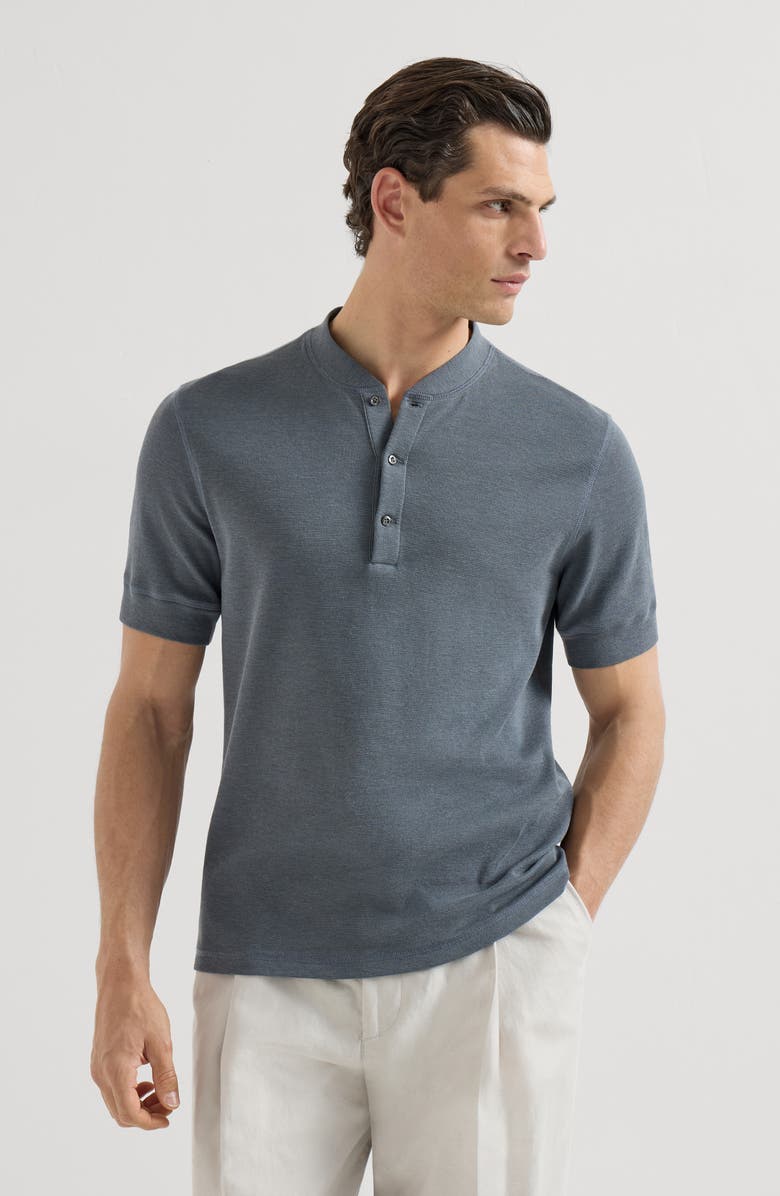 Brunello Cucinelli Cotton jersey T-shirt, Main, color, Grey