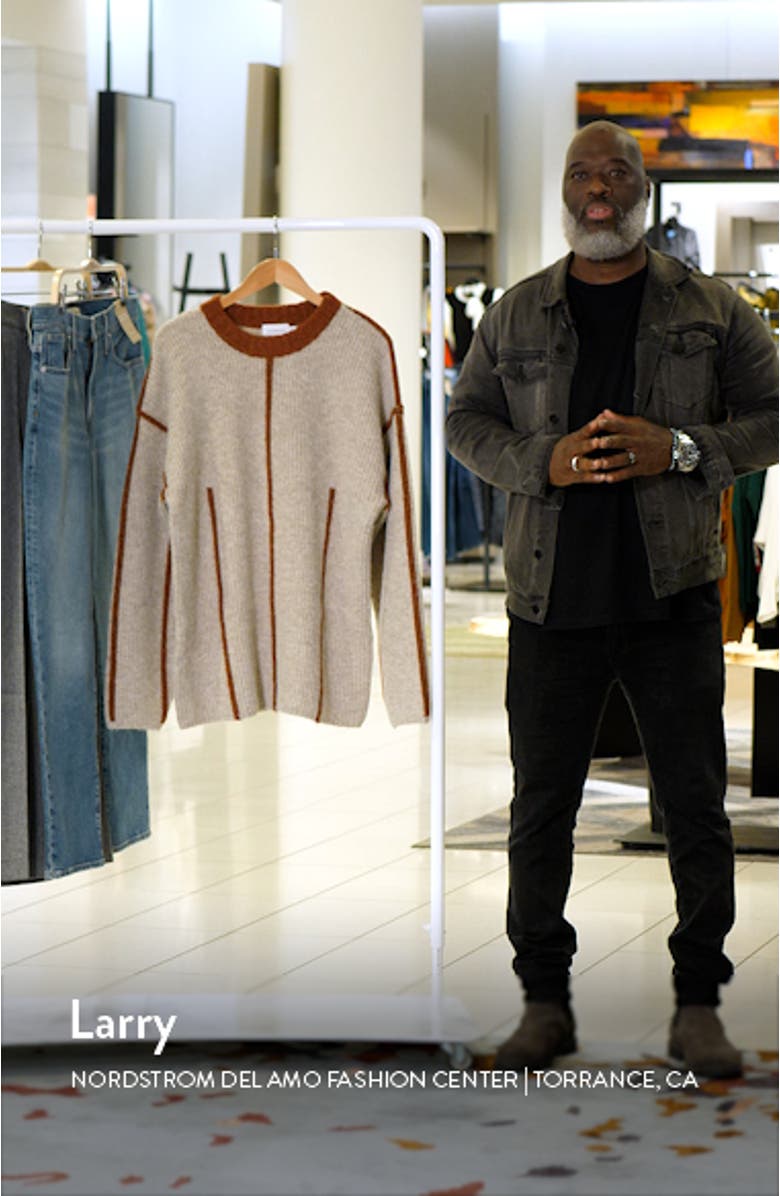 Contrast Seam Sweater, sales video thumbnail