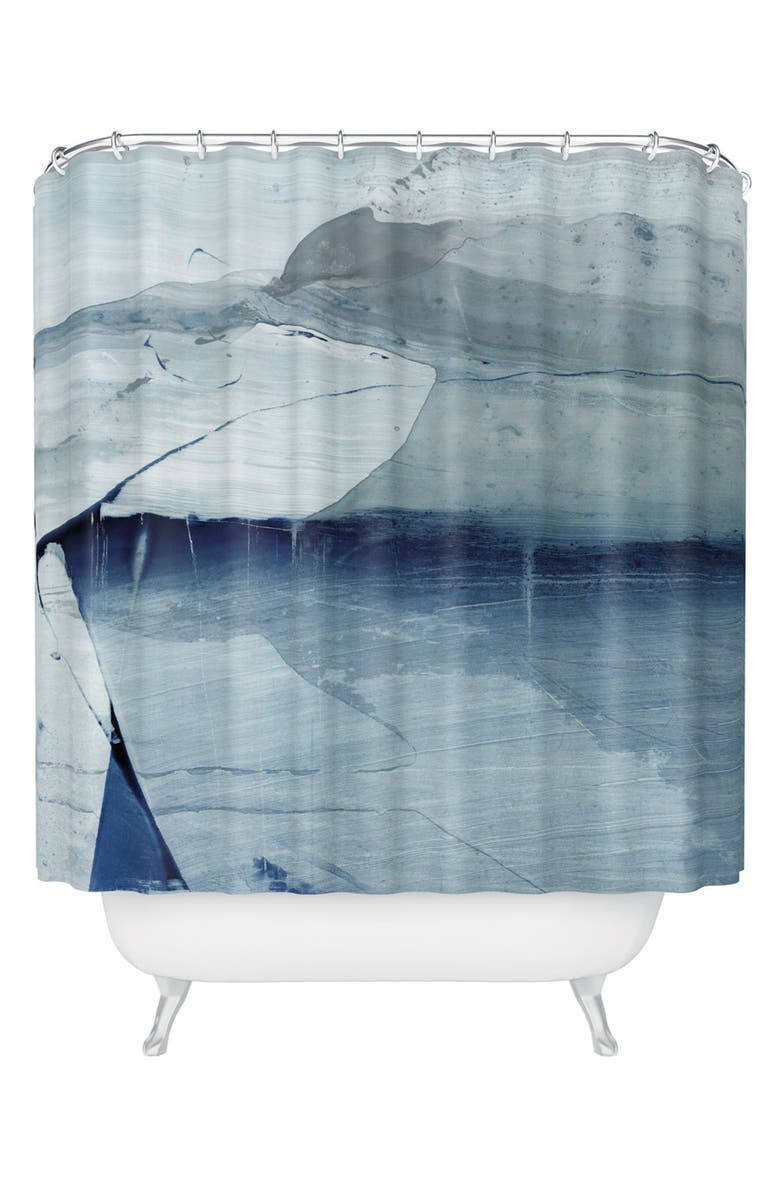 Deny Designs Intuitive Shower Curtain, Main, color, Blue