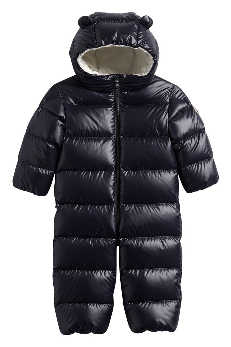 Kids' Alanie Down Hooded Snowsuit, Main, color, NAVY