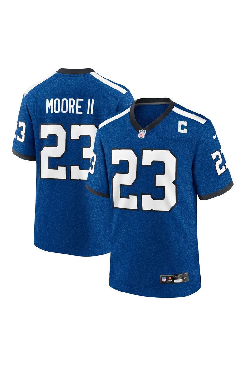 Men's Nike Kenny Moore II Royal Indianapolis Colts Indiana Nights Alternate Game Jersey, Main, color, Blue