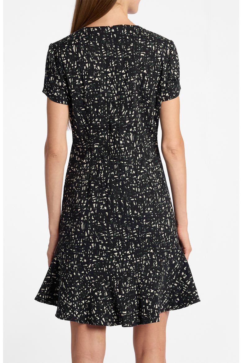 Moira A-Line Sheath Dress in Stretch Jacquard, Alternate, color, Evergreen Multi