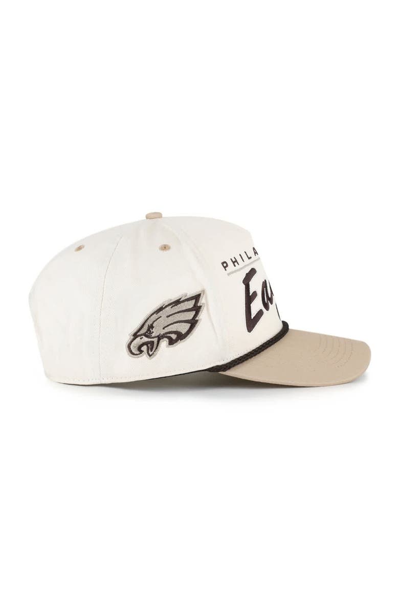 Men's '47  Natural/Tan Philadelphia Eagles Neutral Terrain Hitch Rope Adjustable Hat, Alternate, color, Natural