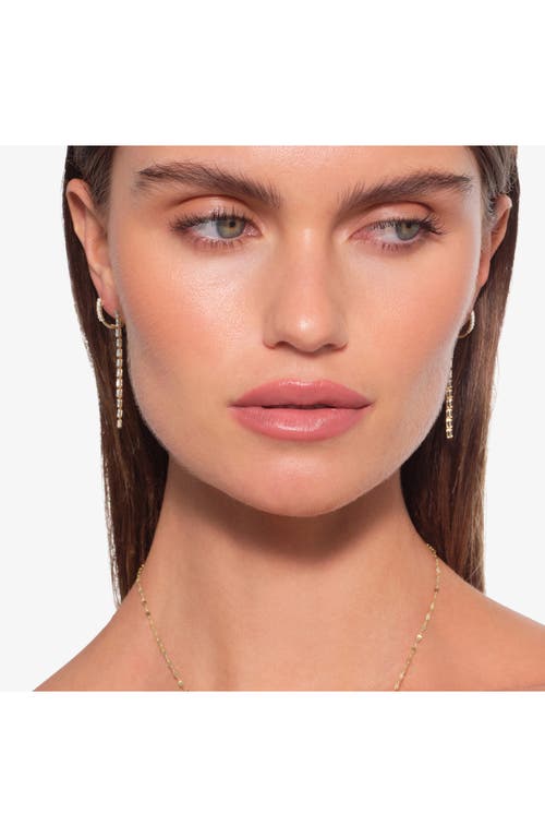 LANA LANA BAGUETTE DIAMOND TENNIS EARRINGS