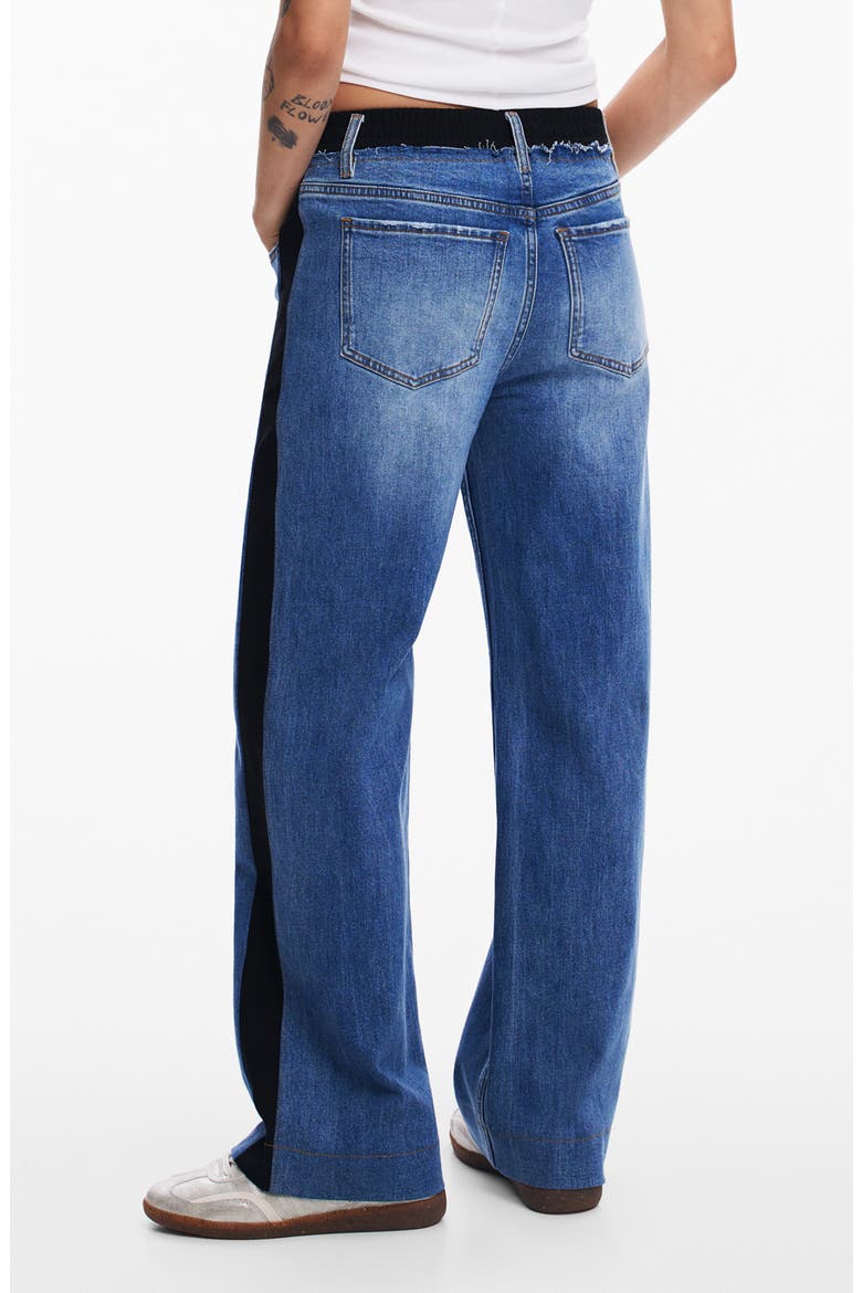 Ayana Straight Leg Jeans, Alternate, color, BLUE