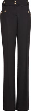 Balmain Pleated Virgin Wool Gabardine Trousers